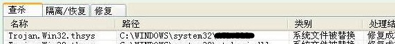 思考Trojan.Win32.thsys的解决之道