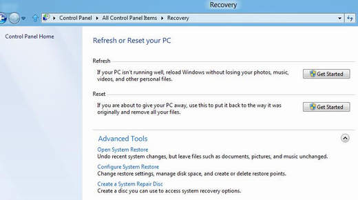 win8的recovery