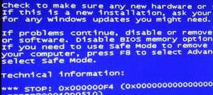 0x000000F4蓝屏
